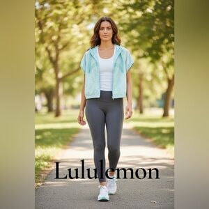 Lululemon Athletica Light Blue Bomber Jacket/Vest